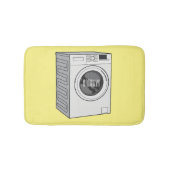 洗濯機の漫画イラストレーション バスマット (正面)