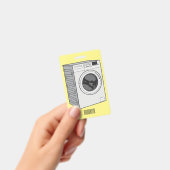 洗濯機の漫画イラストレーション バッジ (手持ち)