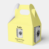 洗濯機の漫画イラストレーション フェイバーボックス (裏面サイド)