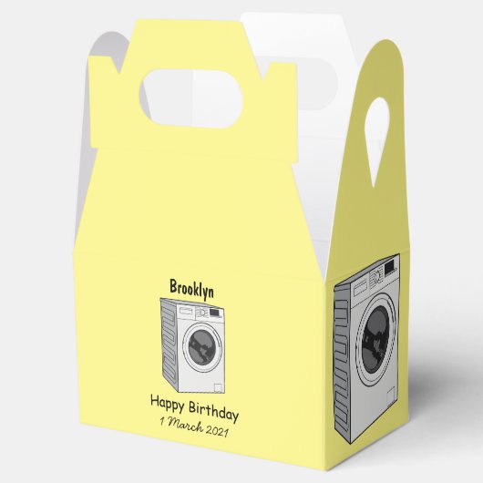 洗濯機の漫画イラストレーション フェイバーボックス (オープン)