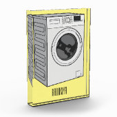 洗濯機の漫画イラストレーション フォトブロック (左)