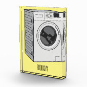 洗濯機の漫画イラストレーション フォトブロック (右)