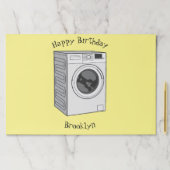 洗濯機の漫画イラストレーション ペーパーパッド (インサイチュ)