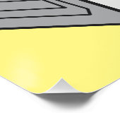 洗濯機の漫画イラストレーション ポスター (コーナー)