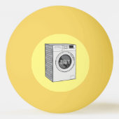 洗濯機の漫画イラストレーション 卓球ボール (正面)