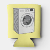 洗濯機の漫画イラストレーション 缶クーラー (裏面)