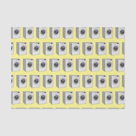 洗濯機の漫画イラストレーション 薄葉紙 (正面)