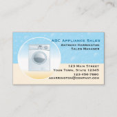 洗濯機の電気器具 名刺 (正面)