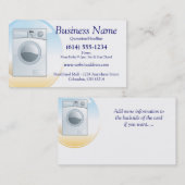 洗濯機または電気器具の名刺のデザイン2 名刺 (正面/裏面)