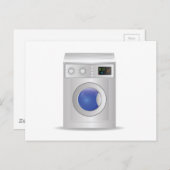 洗濯機アイコン ポストカード (正面/裏面)