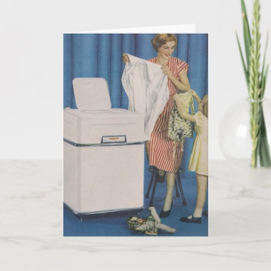 洗濯機グリーティングカード カード (正面)
