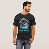 洗濯機メンズの動力洗浄圧パパ Tシャツ (正面フル)