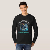 洗濯機メンズの動力洗浄圧パパ Tシャツ (正面フル)