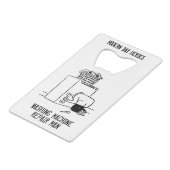 洗濯機修理業者 クレジットカード栓抜き (正面アングル)