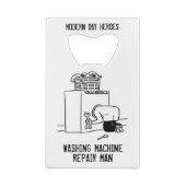 洗濯機修理業者 クレジットカード栓抜き (裏面)