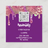 洗濯機清掃サービスQRCode スクエア名刺 (裏面)