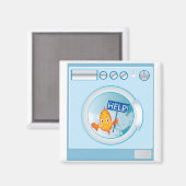 洗濯機磁石の魚 マグネット (正面/裏面)