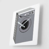 洗濯機 スクエア壁時計 (傾斜)