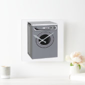 洗濯機 スクエア壁時計 (ホーム)