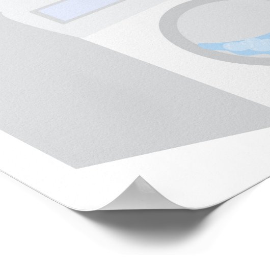 洗濯機 ポスター (角)