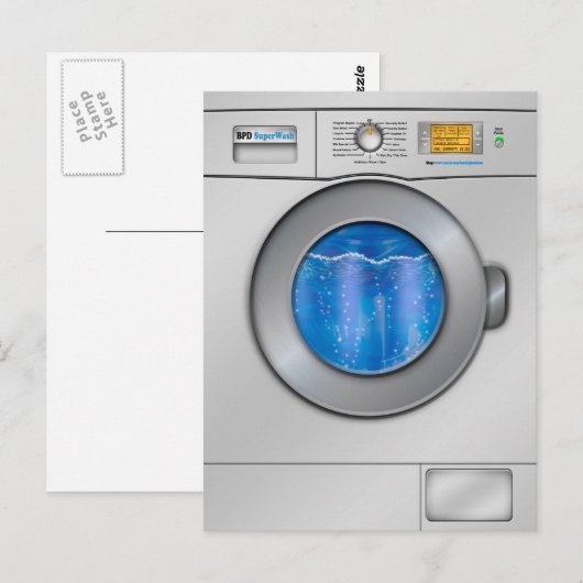 洗濯機 ポストカード (正面/裏面)