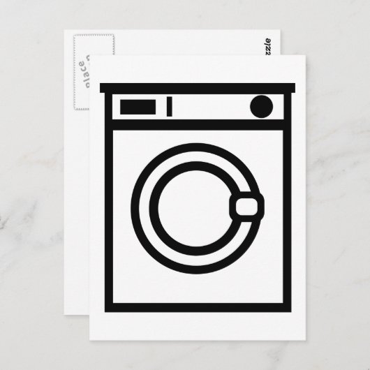 洗濯機 ポストカード (正面/裏面)