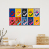 洗濯機(_ポップ・アートの) ポスター (キッチン)