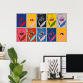 洗濯機(_ポップ・アートの) ポスター (ホームオフィス)