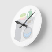 洗濯機 ラウンド壁時計 (傾斜)