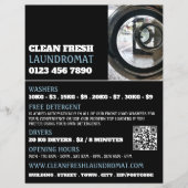 洗濯機、ランドリー、清掃サービス チラシ (正面)