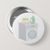 洗濯機 缶バッジ (正面&裏面)