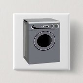洗濯機 缶バッジ (正面)