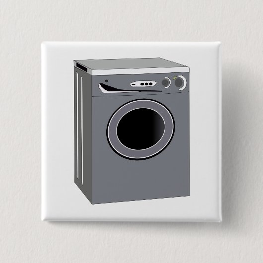 洗濯機 缶バッジ (正面)