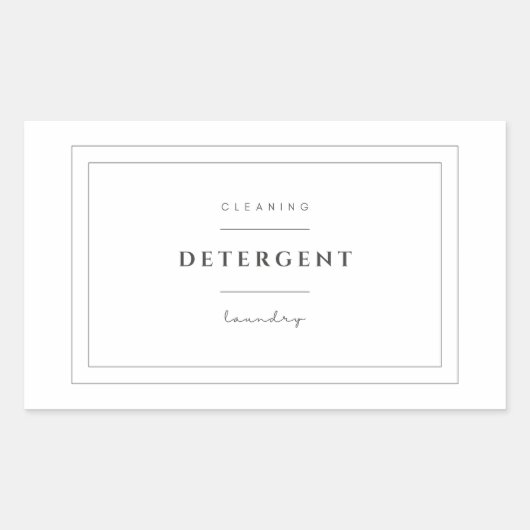 洗濯洗剤ラベルシール 長方形シール (正面)