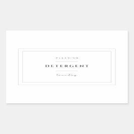 洗濯洗剤ラベルシール 長方形シール