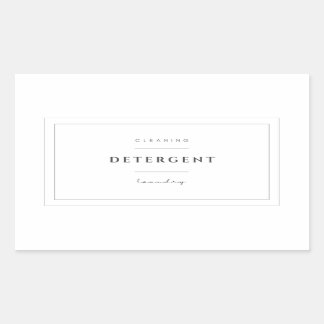 洗濯洗剤ラベルシール 長方形シール