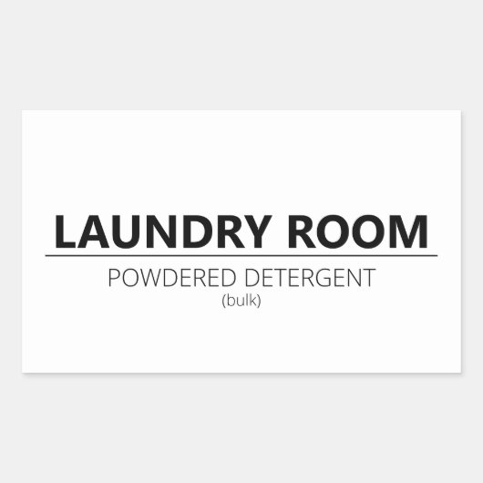 洗濯洗剤ラベル – 粉末(大きなビン用) 長方形シール (正面)