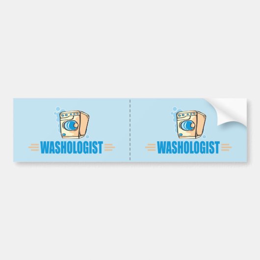 洗濯物おもしろい バンパーステッカー (正面)