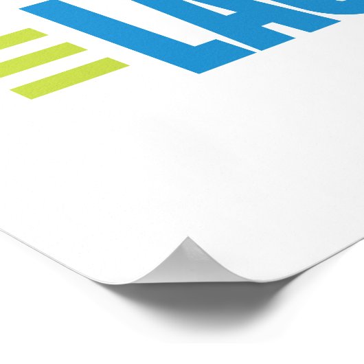 洗濯物おもしろい ポスター (角)