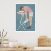 洗濯物つまみ ポスター (キッチン)