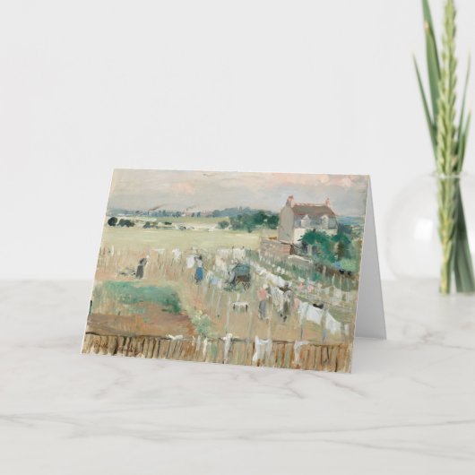 洗濯物つるを乾かす | ベルザモリソト カード (正面)