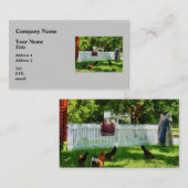 洗濯物ぶら下がったがフェンスに 名刺 (正面/裏面)