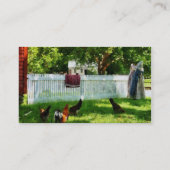 洗濯物ぶら下がったがフェンスに 名刺 (裏面)