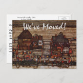 洗濯物屋(シーレ州)、住所の変更 案内ポストカード (正面/裏面)