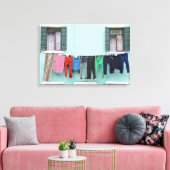 洗濯物干し キャンバスプリント (インサイチュ (リビング))