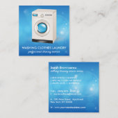 洗濯物洗浄用衣類洗濯機 スクエア名刺 (正面/裏面)
