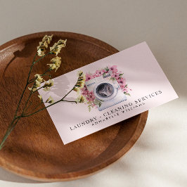 洗濯物清掃サービス赤面QRコード 名刺