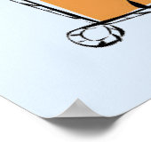 洗濯物、アイロン、ピン、石鹸 ポスター (角)