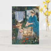 洗濯物 | エドゥアルマネ カード (黄色い花)