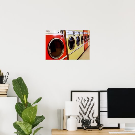 洗濯物 ポスター (ホームオフィス)